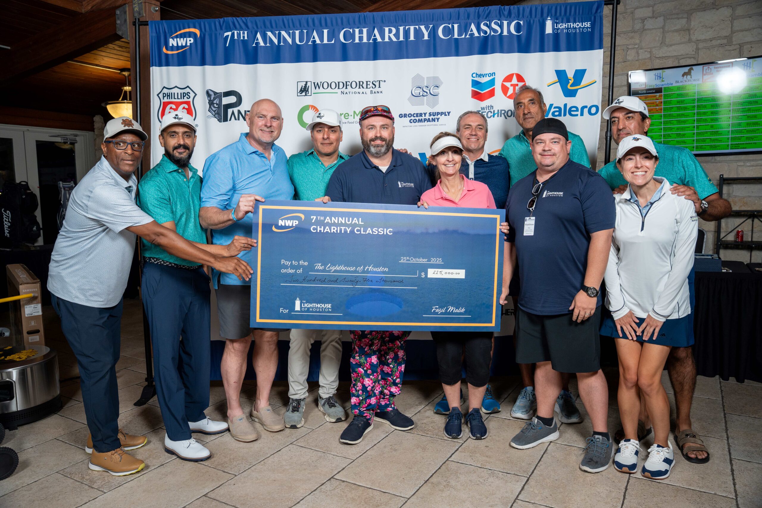 NWP Golf Tournament Donation Check